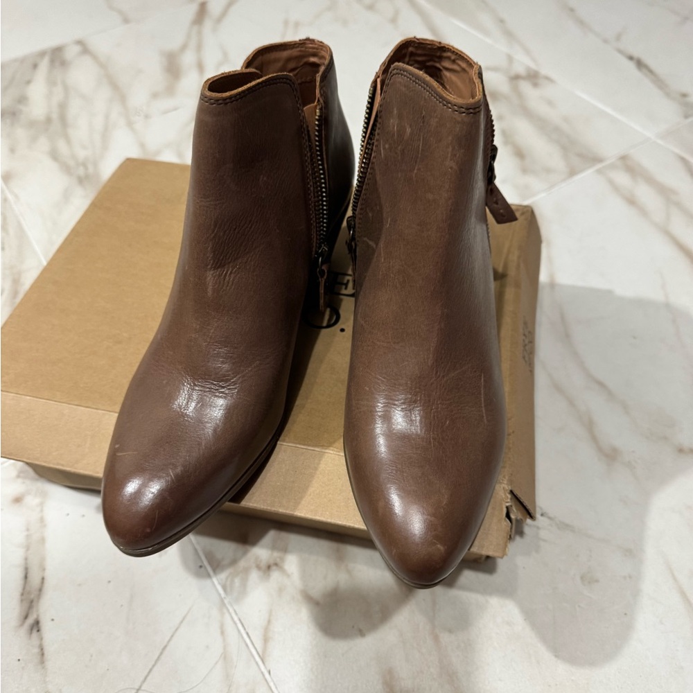 New FRYE Leather double zipper Ankle Boots - Picture 3 of 13